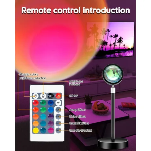 Image of Desidiya® Sunset Lamp Projection 6 Colors Light 