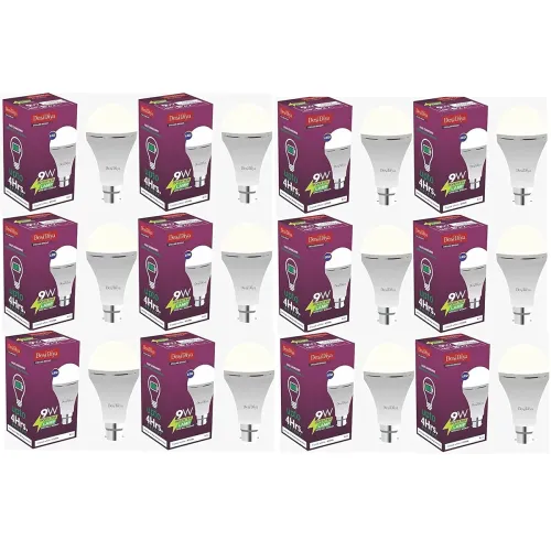 Image of Desidiya 9 Watt B22 Base 6500k Inverter Rechargeable Emergency LED Bulb, Po12