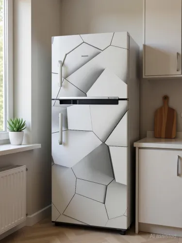 Image of Design Decor 60.96 cm Decorative Single Door Fridge Sticker/Wallpaper Poster_