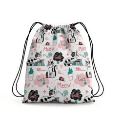 Design Pattern Polyester String Backpack 