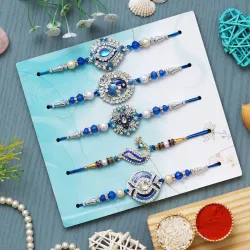 Designer SetOf5-04 Assorted Rakhi