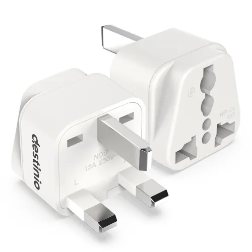 Image of Destinio India to UK Plug Adapter