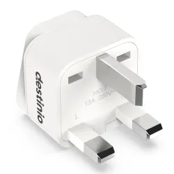 Destinio Type G Travel Adapter | UK Plug Adapter for India to UK, UAE, Singapore & More