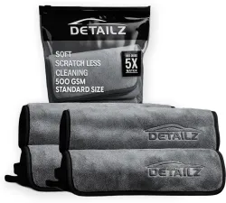 DETAILZ Microfiber Vehicle Washing  Cloth (Pack Of 4)