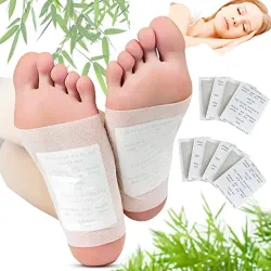 Detox Foot Pads with Bamboo Vinegar & Ginger, 10 Pads