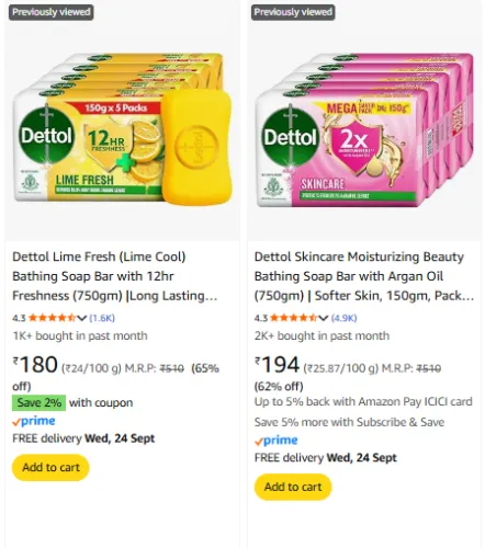 Image of Dettol 750gm Soap Bar Starting AT ₹180