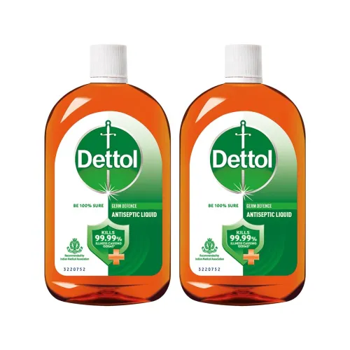 Image of Dettol Antiseptic Liquid for First Aid, Surface Disinfection and Personal Hygiene 750ml (Pack of 2)