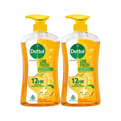 Image of Dettol Body Wash and Shower Gel, Lime fresh-500ml,Pack Of 2