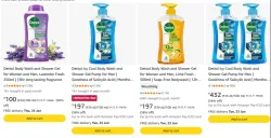 Dettol Body Wash and Shower Gel starting at ₹100