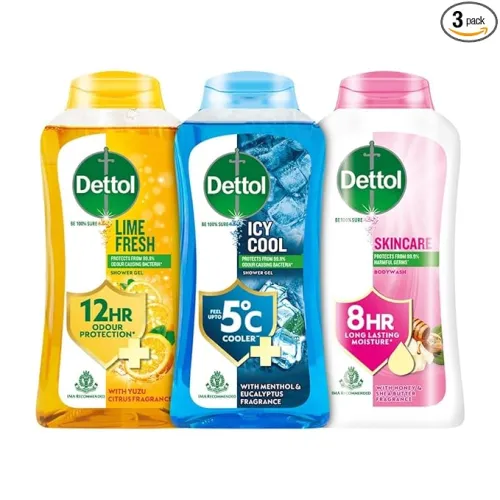 Image of Dettol Body Wash and Shower Gel, 250ml Pack of 3