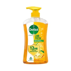 Dettol Body Wash and Shower Gel for Women and Men, Lime Fresh - 500ml | Soap-Free Bodywash | 12h Odour Protection