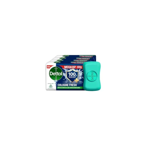 Image of Dettol Cologne Fresh Bathing Soap Pack of 4, (400gm)