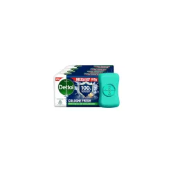 Dettol Cologne Fresh Bathing Soap Pack of 4, (400gm)