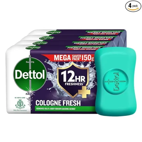 Image of Dettol Cologne Fresh Bathing Soap Bar, Po4, 600gm