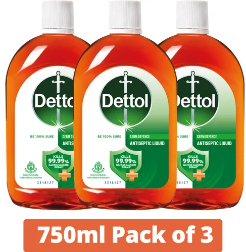 Image of Dettol Disinfectant for First Aid Surface Cleaning (750.0 ml x Pack of 3)