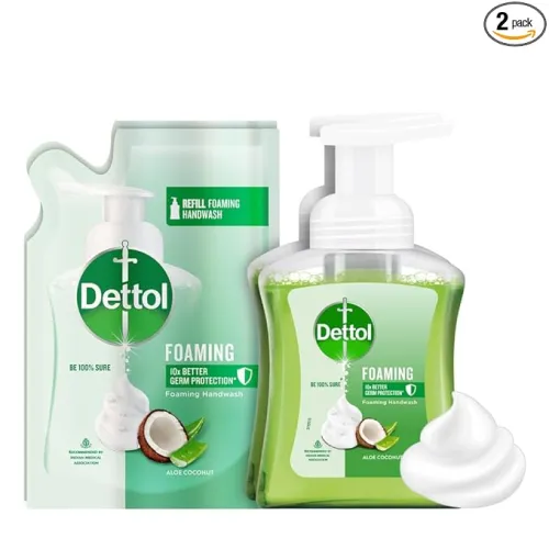 Image of Dettol Foaming Handwash Aloe Coconut Combo, 250ml + 200ml