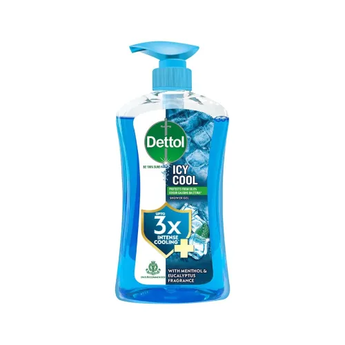 Image of Dettol Icy Cool Body Wash and Shower Gel Pump for Men | Goodness of Salicylic Acid | Menthol Freshness | 500ml