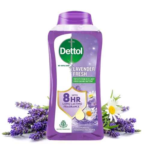Image of Dettol Body Wash and Shower Gel for Women and Men, Lavender Fresh- 250ml | | 8hr long lasting fragrance