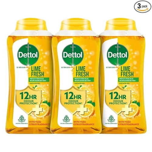 Image of Dettol Lime Fresh Body Wash and Shower Gel Bottle 