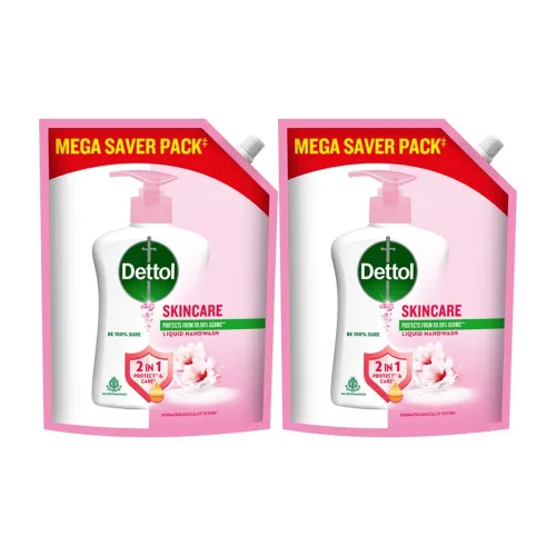 Image of Dettol Liquid Handwash Refill - Skincare Moisturizing Hand Wash, 1350 ml, Pack of 2
