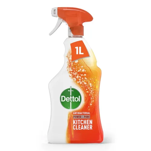 Image of Dettol Power and Pure Kitchen Cleaner Spray, 1L