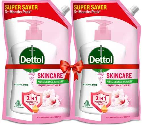 Image of Dettol Skincare Liquid Handwash Refill (2 × 675 ml)