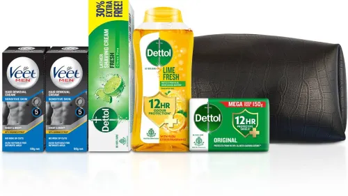 Image of Dettol Ultimate Grooming & Shower Kit for Men (6 Items)