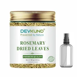 Devkund Rosemary Leaves for Hair Growth, 100g, with Mist Spray, Water Bottle, Comb Cape