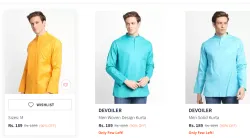 DEVOILER Mens Premium kurta At 90% Discount