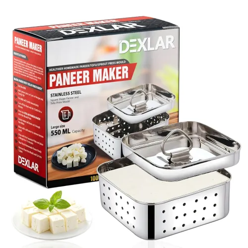 Image of DEXLAR Paneer Maker Steel – Stainless Steel Paneer Maker 