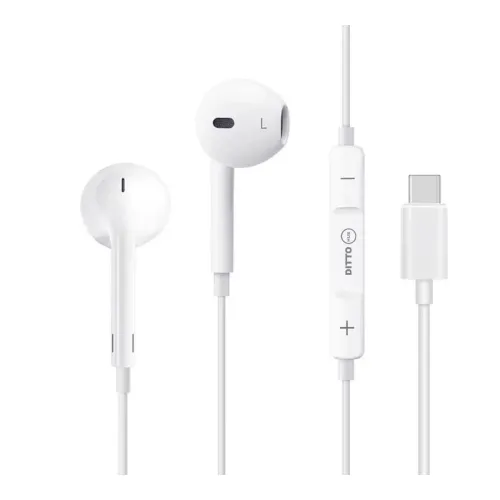 Image of DH-1106 Extra Bass Wired Type-C Earphones with Mic
