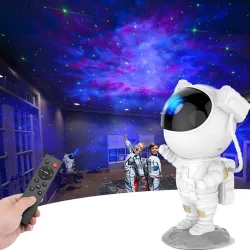 Dherik Tradworld Galaxy Projector with Remote Control 360° Adjustable & Timer 600 lm LED Cordless Portable Projector  (M