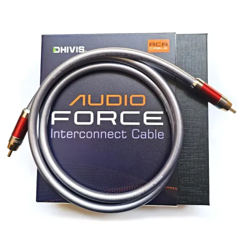 Image of Dhivis RCA HiFi Cable-1Meter, for Subwoofer, Power Amplifier to AVR