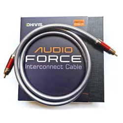 Dhivis RCA HiFi Cable-1Meter, for Subwoofer, Power Amplifier to AVR, Male RCA to RCA Cable, 99.999% Copper, Gold Plated Plugs