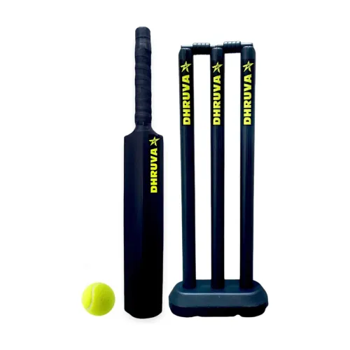Image of Dhruva Hard Plastic Cricket Kit Combo Pack For 8 Years Kids Cricket Kit