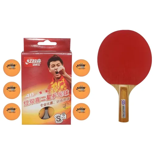 Image of DHS TT Ball 2star 66pcs + Smart PRO TT Bat