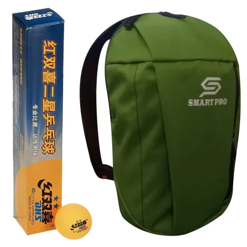 Image of DHS TT Ball 40MM 2 Star Orange (6 Pcs Box) 30 PCS with Smart PRO TT Special Cover Speed