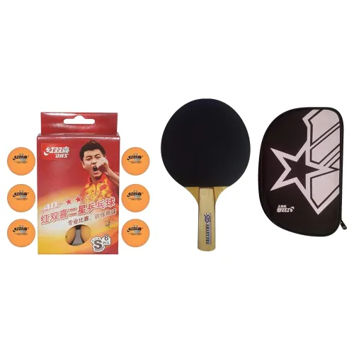 Image of DHS TT Ball S-S1840BY 2-Star Table Tennis Balls 6 Pcs Box