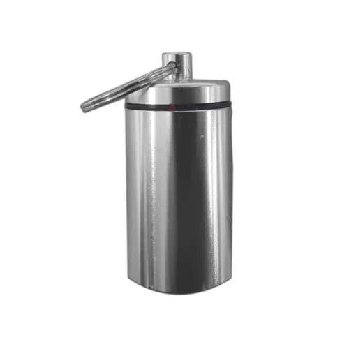 Image of DIALDRCARE Keychain Pill Case Holder for Outdoor Travel Camping Daily Use