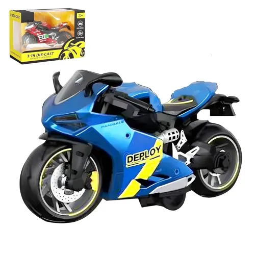 Image of Amitasha 1:14 Scale Die-Cast Sports Bike Toy