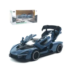 Diecast Toy Car McLaren Senna Sports Car Model, Zinc Alloy Simulation Casting Pull Back Vehicles, 1:32 Scale Mini Electronic Supercar Toys with Lights and Music for Toddlers Kids Children Gi...