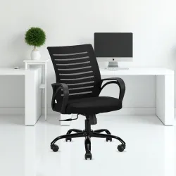 Diego Mid-Back Mesh Office Chair Tilting & Height Adjustable Mechanism 3 Year Warranty 