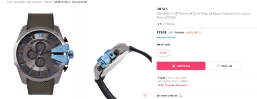 Image of DIESEL Men Analogue Chronograph Watch DZ4500I