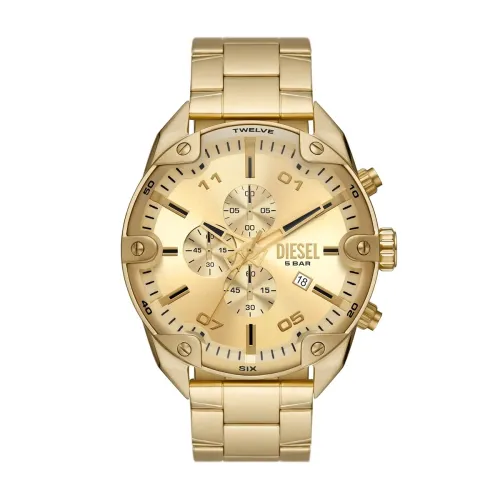 Image of Diesel Spiked Analog Gold Dial Men's Watch-