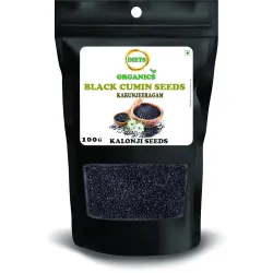 Diets Organics Black Cumin seeds -100 g , karunjeeragam , kala jeera , kalonji seeds- 100 grams