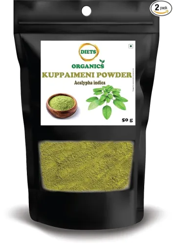 Image of Diets Organics Kuppaimeni Powder 50GMS(2) / Acalypha indica/Indian nettle Powder-50G pack of 2