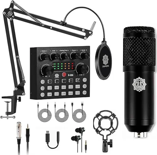 Image of Digimore D-430 Condenser Microphone Kit with Sound Card