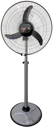 Image of DIGISMART BULLET METALLIC GREY PEDESTAL Energy Saving 400 mm Pedestal Fan 