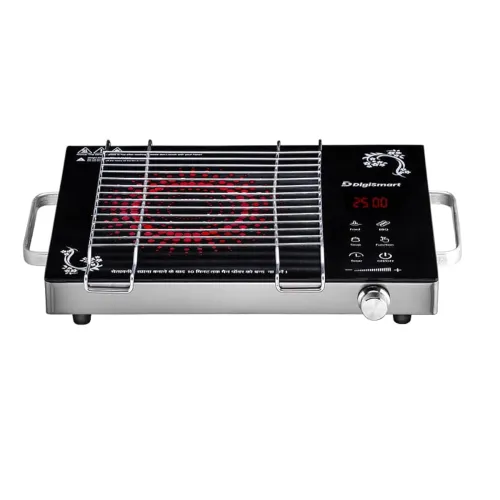 Image of DIGISMART Emerald Induction Cooktop 2500W with Grill Rack Infrared Glass Top