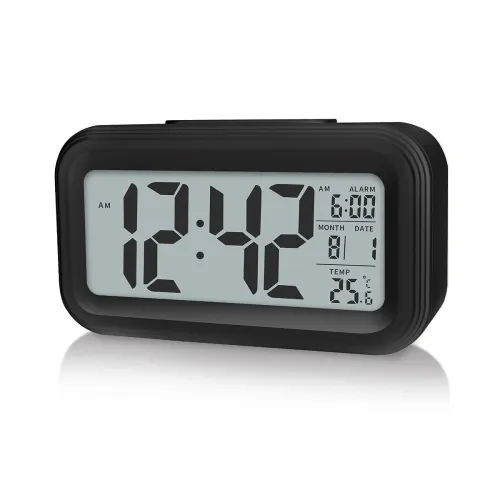 Image of Digital Alarm Clock with Indoor Temperature Display